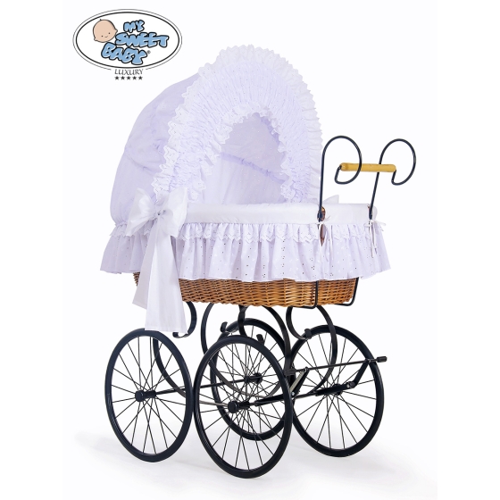 Vintage Wicker Crib New Moses Basket