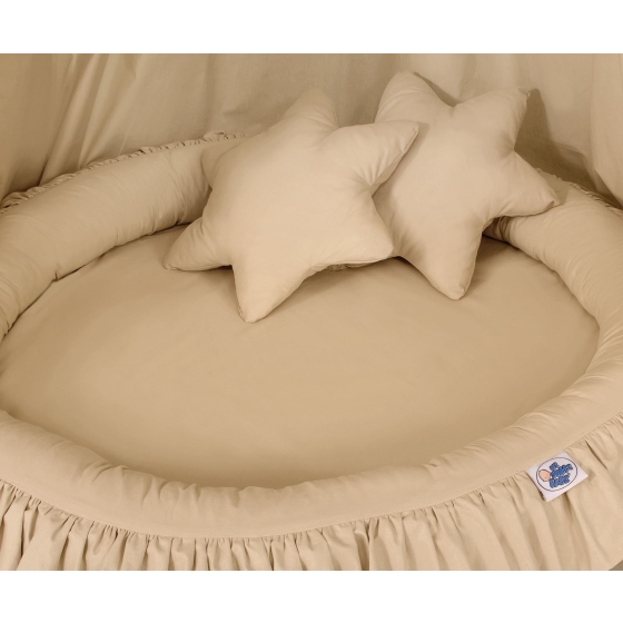 Nest with flounce - beige