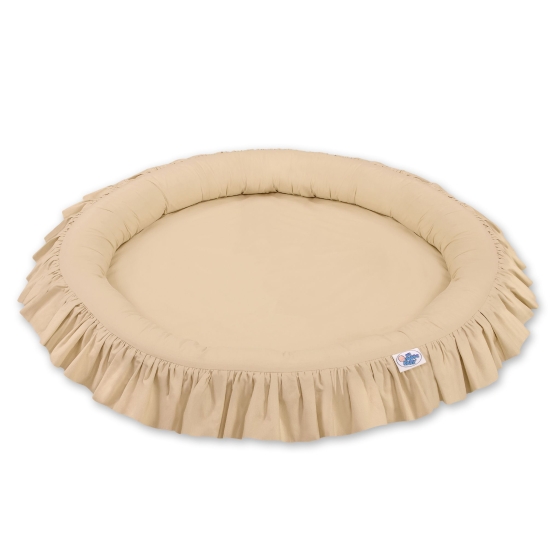 Nest with flounce - beige