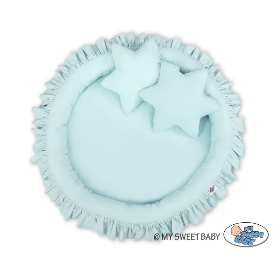 Nest with flounce - mint
