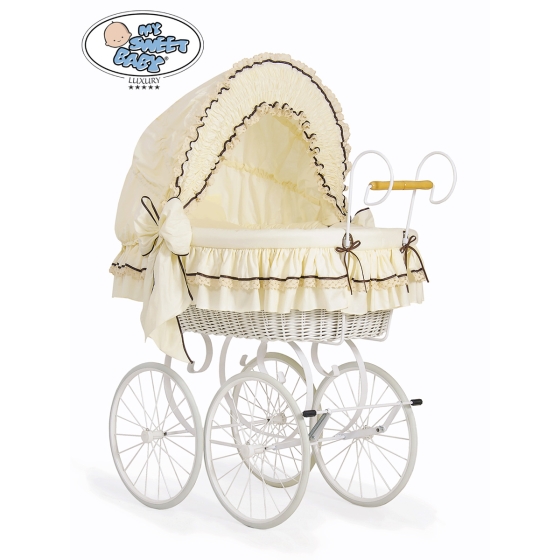 New Replacement Bedding Set Covers for Wicker Crib Emma no. 2100-026 or 72100-026