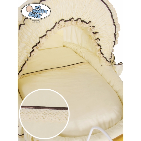 New Replacement Bedding Set Covers for Wicker Crib Emma no. 2100-026 or 72100-026