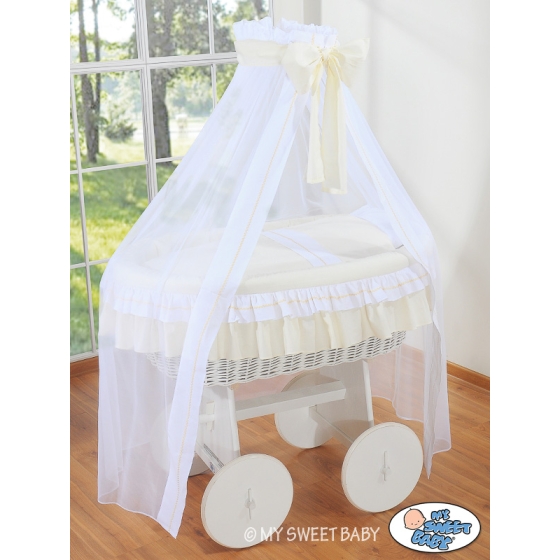 New Replacement Bedding Set Covers for Wicker Crib no. 2107-135/72107-135