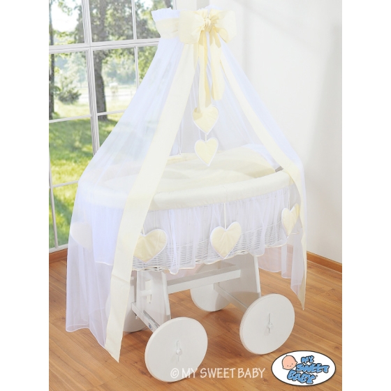 New Replacement Bedding Set Covers for Wicker Crib no. 2107-142/72107-142