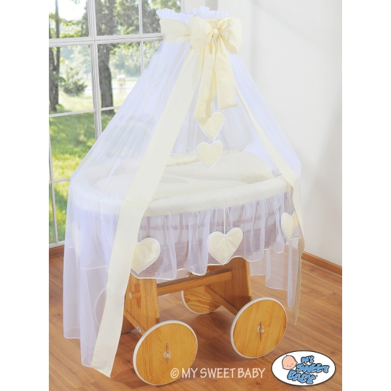 New Replacement Bedding Set Covers for Wicker Crib no. 2107-142/72107-142
