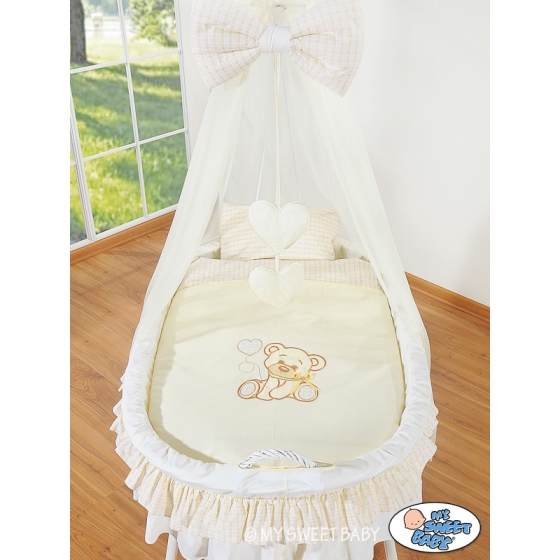 New Replacement Bedding Set Covers for Wicker Crib no. 99690e-321 or 79690e-321