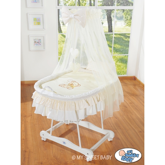 New Replacement Bedding Set Covers for Wicker Crib no. 99690e-321 or 79690e-321