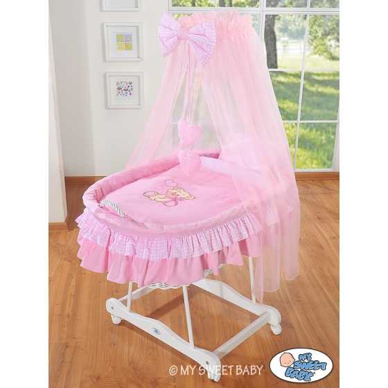 New Replacement Bedding Set Covers for Wicker Crib no. 99690e-324 or 79690e-324