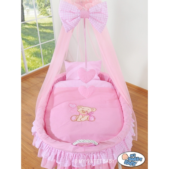 New Replacement Bedding Set Covers for Wicker Crib no. 99690e-324 or 79690e-324