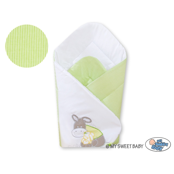 Newborn Blanket Babynest - Donkey Luca green