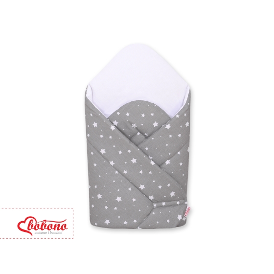 Newborn Wrap Newborn Swaddle Blanket with stiffening - mini stars white
