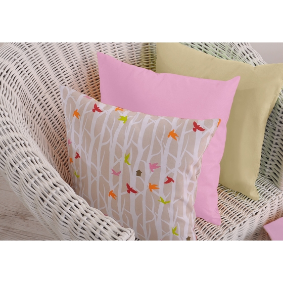 Pillow case - beige trees