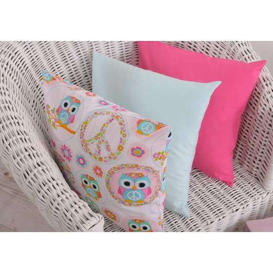 Pillow case - happy owls