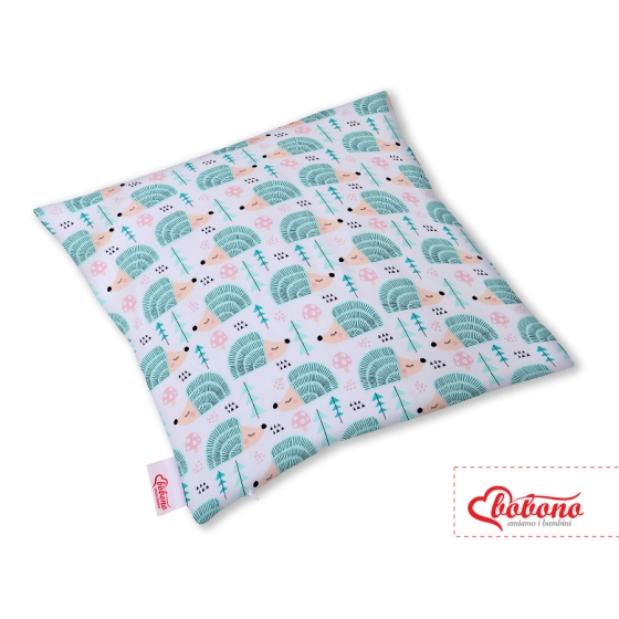Pillow case - hedgehogs mint
