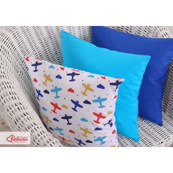 Pillow case - planes navy blue