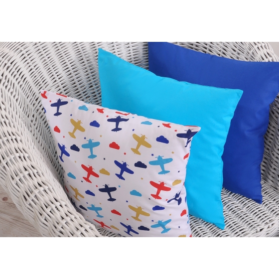 Pillow case - planes navy blue