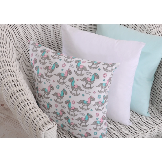 Pillow case - rocking horses