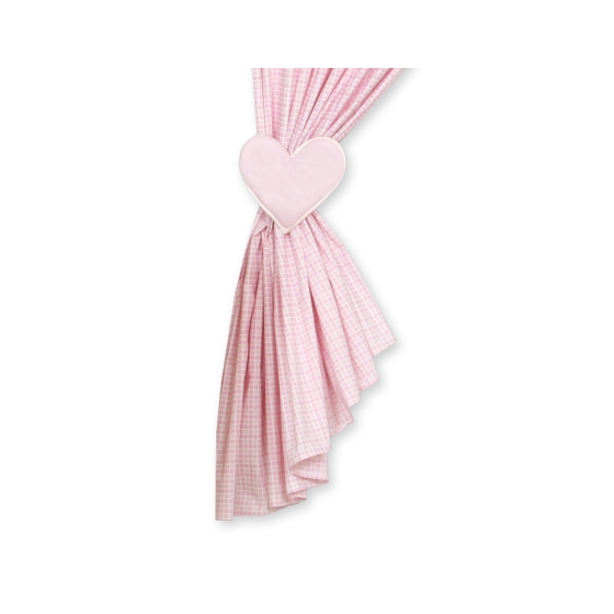 Pink Curtains for baby room- Bear with bow
