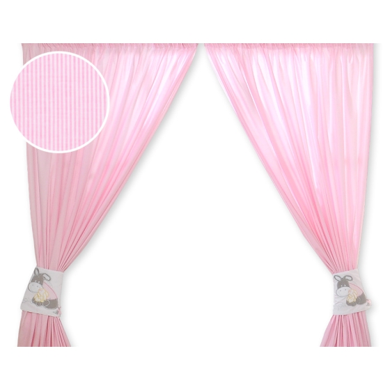 Pink Curtains for baby room- Donkey Luca pink