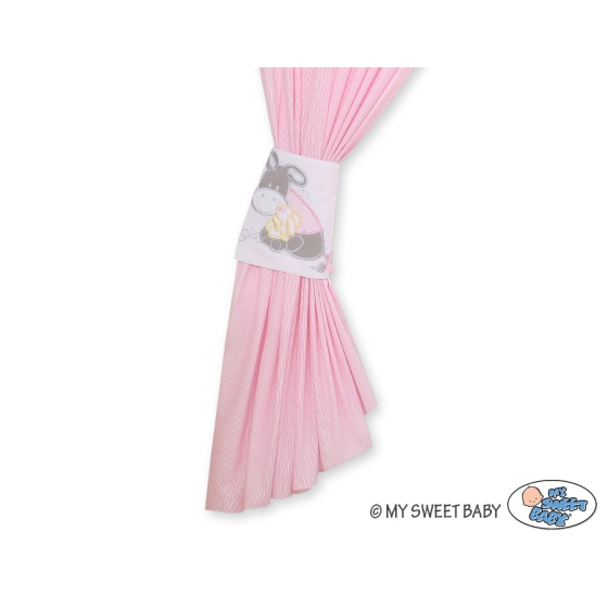 Pink Curtains for baby room- Donkey Luca pink