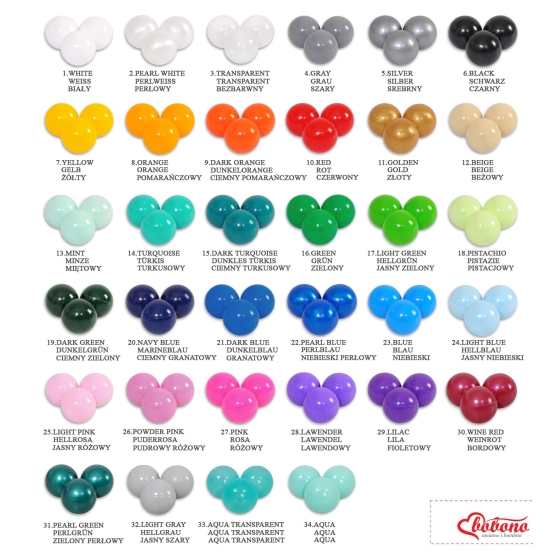 Plastic balls for the dry pool 50pcs - aqua