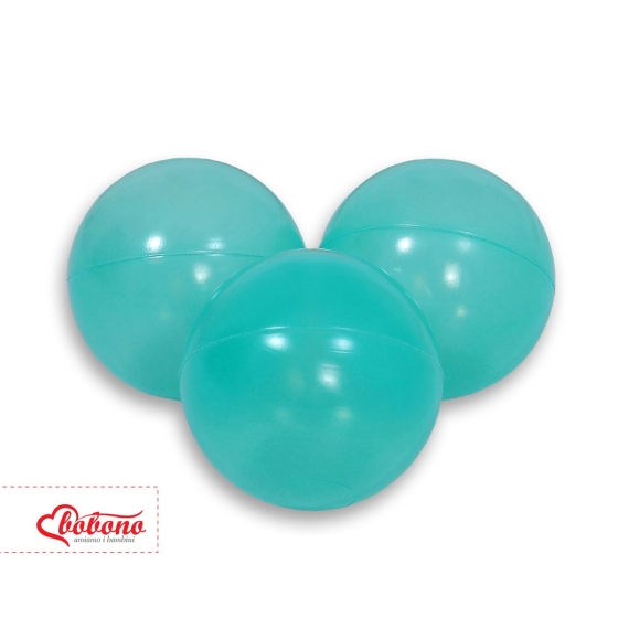 Plastic balls for the dry pool 50pcs - aqua transparent