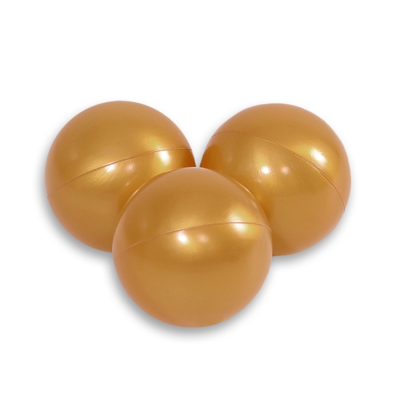 Plastic balls for the dry pool 50pcs - golden