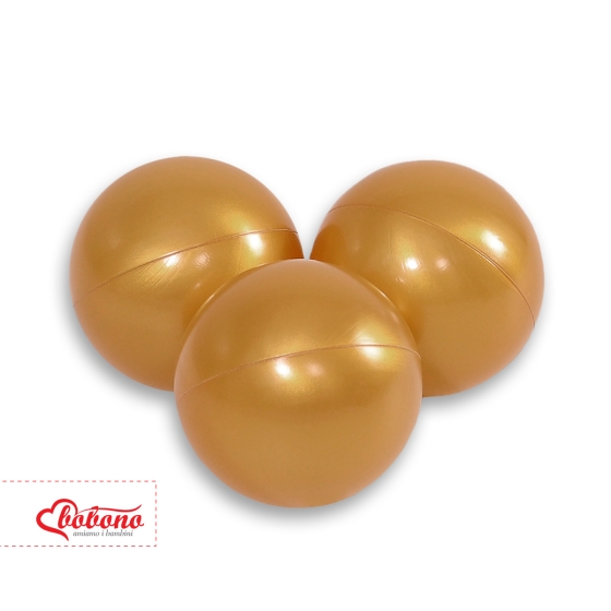 Plastic balls for the dry pool 50pcs - golden
