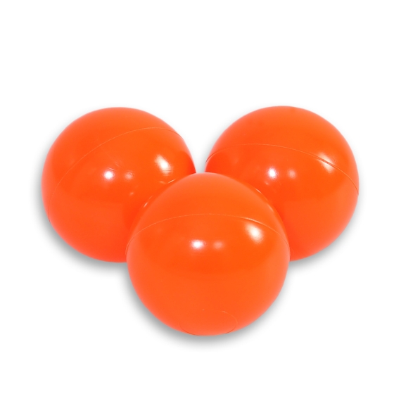 Plastic balls for the dry pool 50pcs - neon orange