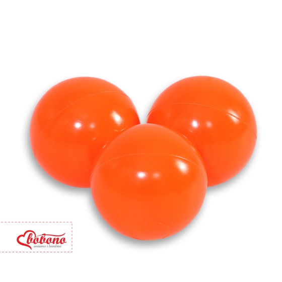 Plastic balls for the dry pool 50pcs - neon orange