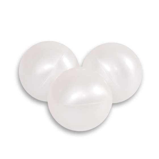 Plastic balls for the dry pool 50pcs - pearl white