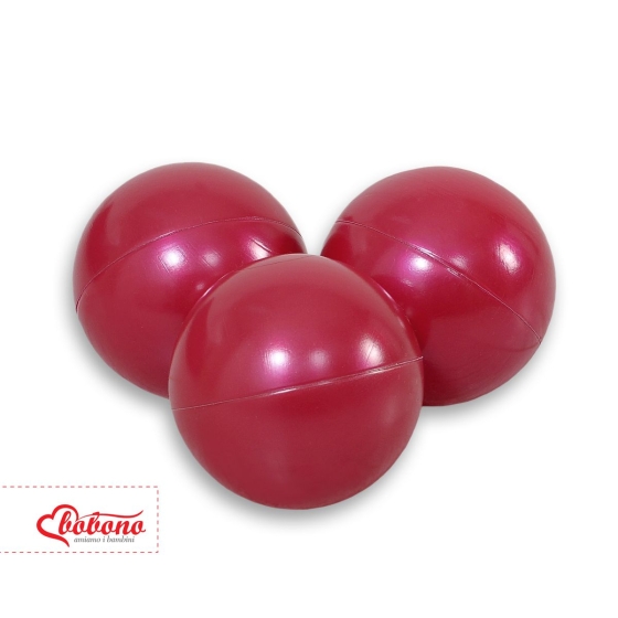 Plastic balls for the dry pool 50pcs - wine red