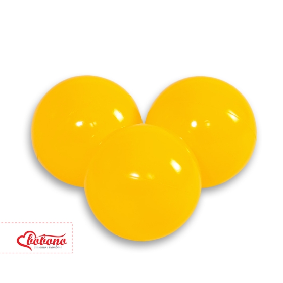 Plastic balls for the dry pool 50pcs - yellow