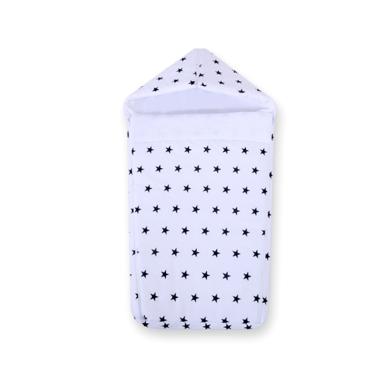 Pram sleeping bag- Black stars