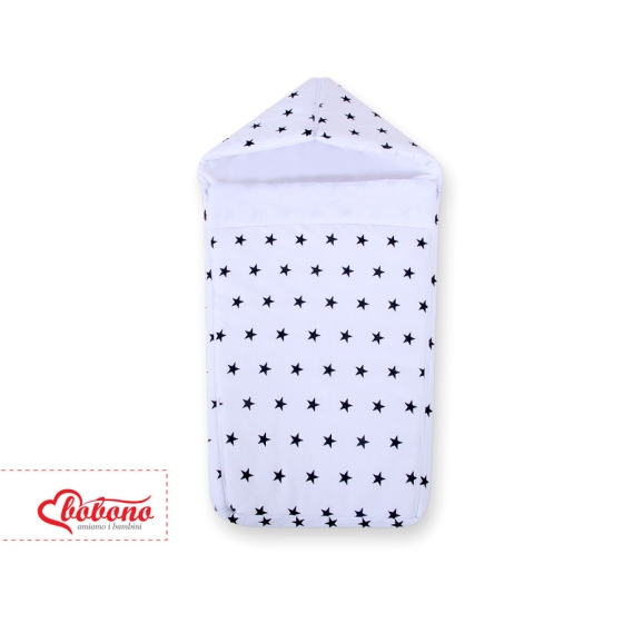 Pram sleeping bag- Black stars