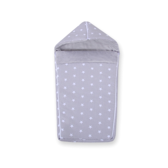 Pram sleeping bag- Gray Stars