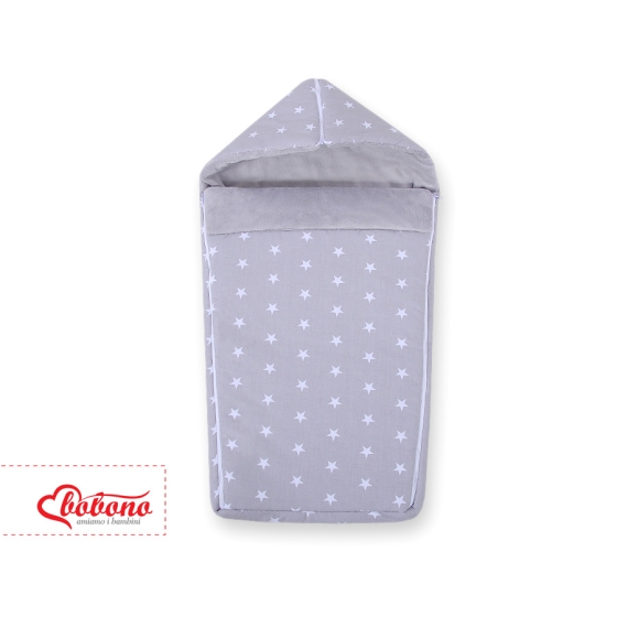 Pram sleeping bag- Gray Stars