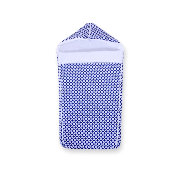 Pram sleeping bag- Navy blue flowers