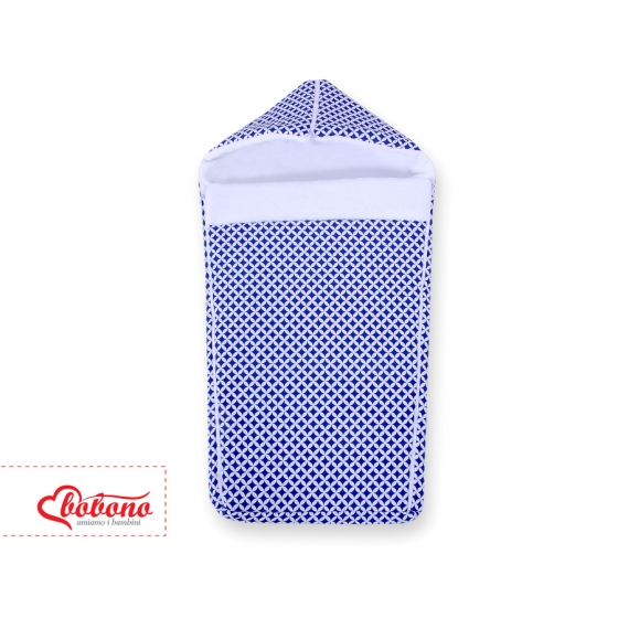 Pram sleeping bag- Navy blue flowers