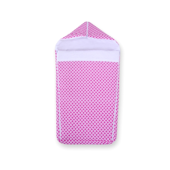 Pram sleeping bag- pink flowers