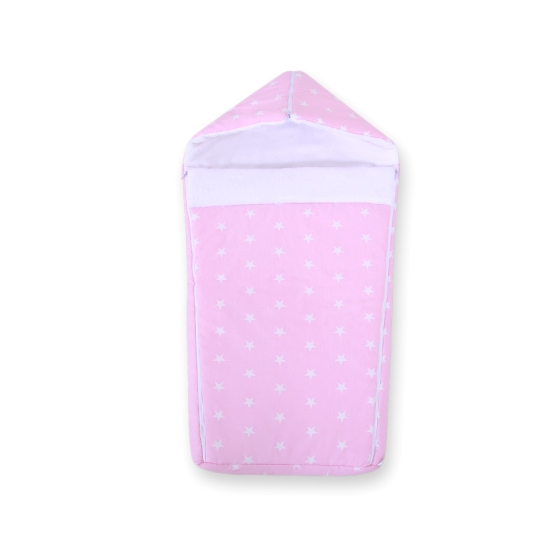 Pram sleeping bag- Pink Stars