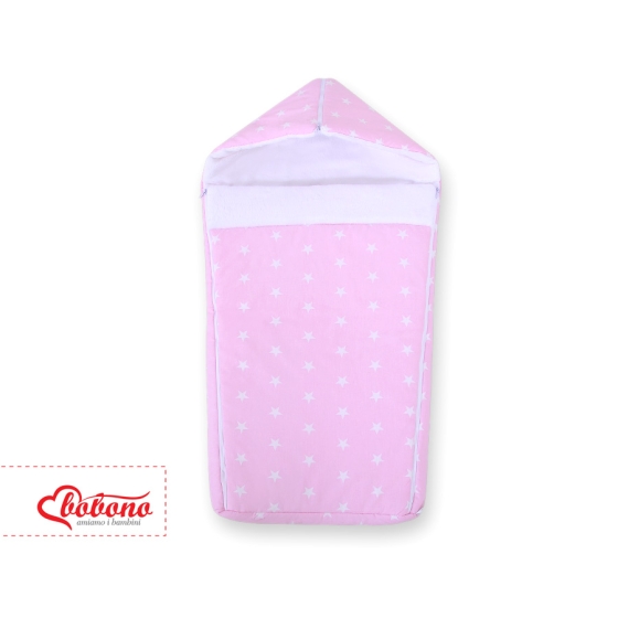 Pram sleeping bag- Pink Stars