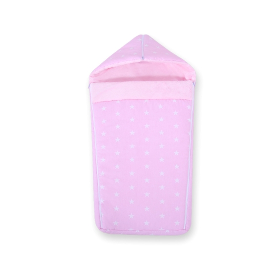 Pram sleeping bag- Pink Stars