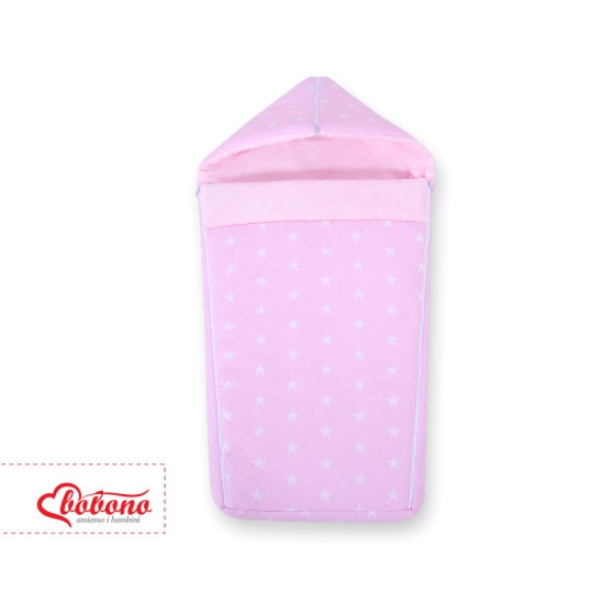 Pram sleeping bag- Pink Stars