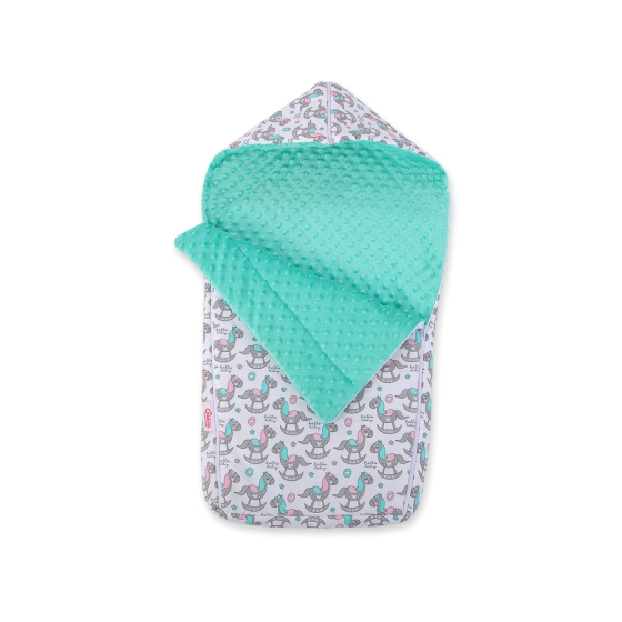 Pram sleeping bag - rocking horses