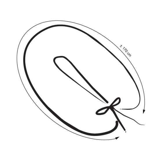 Pregnancy pillow - ballerinas lilac
