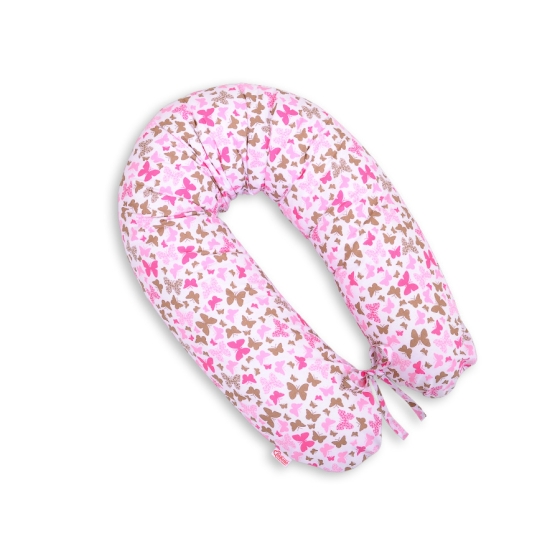 Pregnancy pillow -pink butterflies