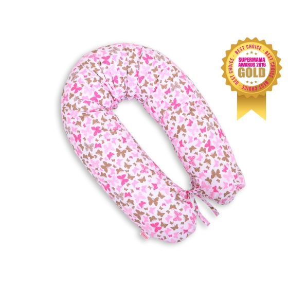 Pregnancy pillow -pink butterflies