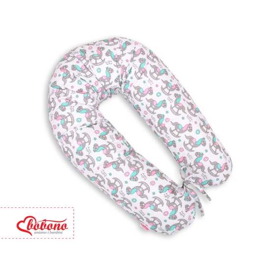 Pregnancy pillow - rocking horses