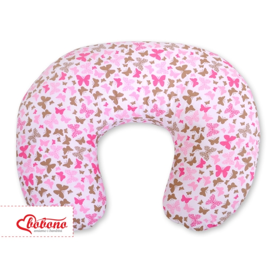 Relaxing pillow- pink butterflies